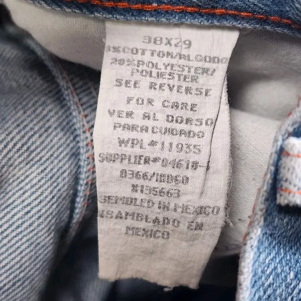 Vtg Big Mac Jeans Men's 38x29 Carpenter 1980s 90s Distressed Workwear Denim